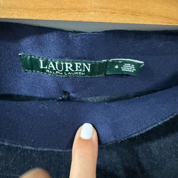 Lauren Ralph Lauren Dark Blue Stretch Slimming Shaping size 4 Skinny Jeggings - Picture 2 of 8